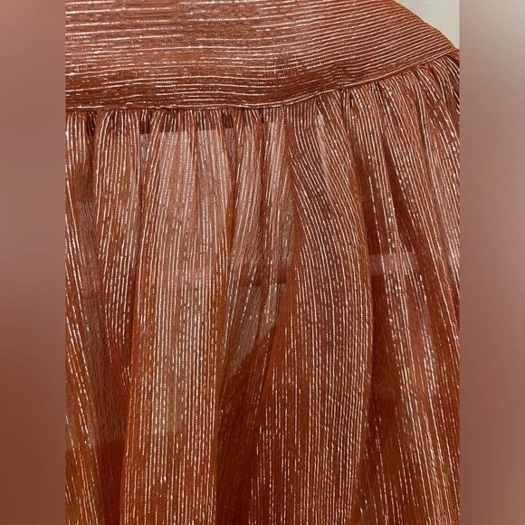 NWT Sézane Zelda Lurex Blouse FR 44 / US 12 - Picture 7 of 12